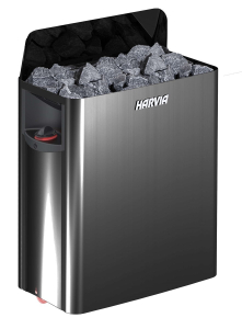 Estufa eléctrica Harvia Wall Acero Negro 4,5 kW