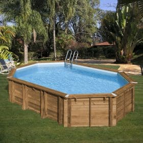 Piscina de madera Gre Sunbay Safran 2 ovalada 620x395 Sin Instalación