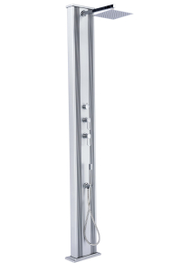 Poolstar Ducha Solar Dada Recta 40L Acero inoxidable