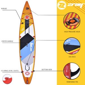 Paddle hinchable Zray SUP R2-Rapid 14''