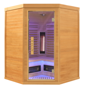 Sauna de infrarrojos Purewave Evo - 3 asientos en ángulo