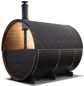 Sauna de exterior Onyxia Barrel - 6 plazas