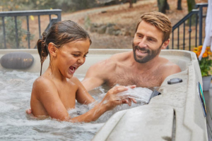 Jacuzzi Exterior Fantasy Spas Enamor Premier Sand Brown