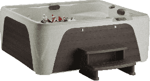 Jacuzzi Exterior Fantasy Spas Entice Premier Sand Brown