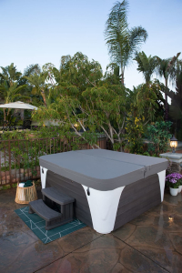 Jacuzzi Exterior Fantasy Spas Entice Premier Taupe Charcoal