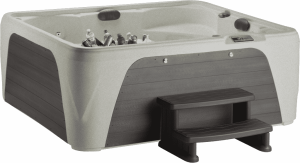 Jacuzzi Exterior Fantasy Spas Entice Premier Sand Charcoal
