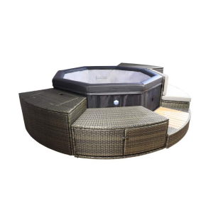 Jacuzzi Exterior NetSpa Semirrígido Octopus con 5 muebles