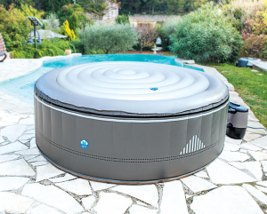 Cubierta inflable NetSpa para spa redondo de 4 plazas de diámetro. 140 centímetros