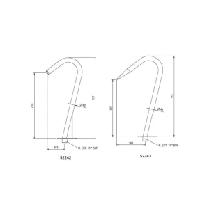 Cañón de agua para piscina residencial AISI-304 - Boca Circular - 5 m3/h - 2 m.c.a.