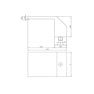 Cascada de agua decorativa para piscina Ancho 300 mm - Conexión 1½"