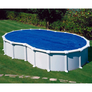 Cubierta isotérmica para piscina Gre en forma de ocho - 500x340 cm