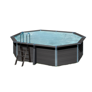 Gre Avantgarde 524 x 386 con proyector LED - Piscina ovalada de composite