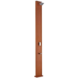 Ducha solar cuadrada aspecto madera 32 litros DSALC32W