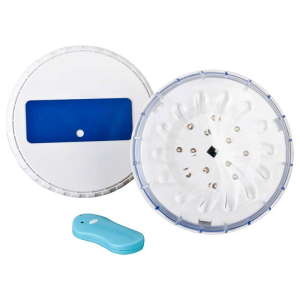 Conjunto 2 proyectores LED con mando para piscinas elevada Gre