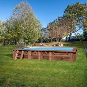 Piscina de madera Gre Sunbay Mango rectangular 618x320x130 Sin Instalación