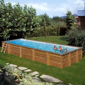 Piscina de madera Gre Sunbay Mint rectangular 1013x418x146 Sin Instalación