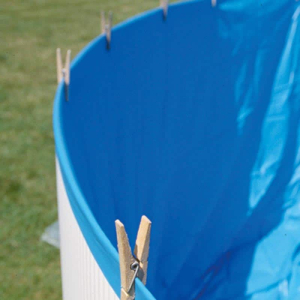 Liner azul para piscinas de acero redondas Gre Ø300 x 65 cm