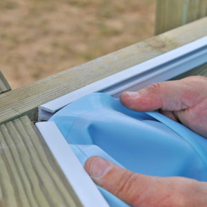 Liner azul para piscinas de madera ovaladas Gre - Grenade 2