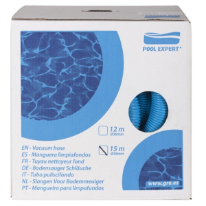 Manguera limpiafondos piscina Gre - 15m con 2 terminales  Ø38 mm
