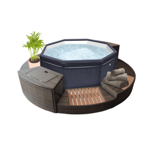 Jacuzzi Exterior NetSpa Semirrígido Octopus con 5 muebles