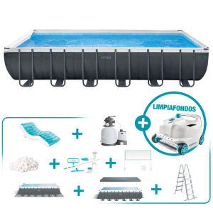 Pack piscina rectangular Ultra XTR Frame 9 accesorios