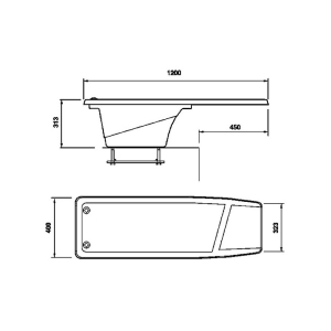 Palanca saltos piscina 1200 Dynamic AstralPool