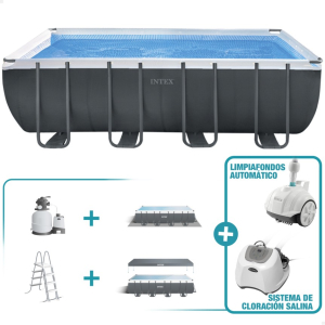 Pack Piscina desmontable Ultra XTR Frame rectangular 5 metros con depuradora de arena