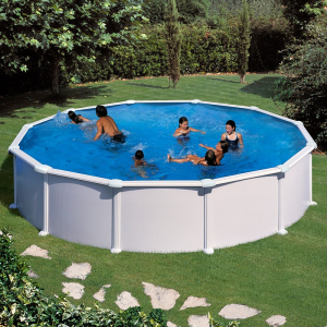 Piscina desmontable Gre Atlantis circular acero chapa blanca Ø 350 Sin instalación