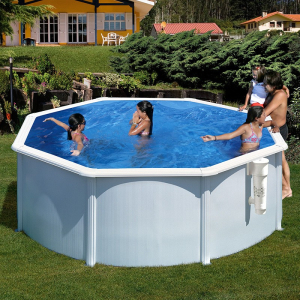 Piscina Gre Bora Bora circular acero chapa blanca Ø 300 Sin instalación