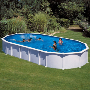 Piscina Gre Haiti ovalada acero chapa blanca 610 x 375 Sin instalación