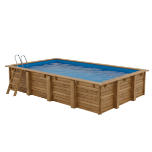 Piscina de madera Gre Sunbay Evora rectangular 620x420x133 Sin Instalación