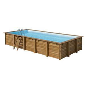 Piscina de madera Gre Sunbay Braga rectangular 815x420x146 Sin Instalación