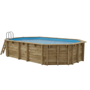 Piscina de madera Gre Sunbay Orange ovalada 755x456 Sin Instalación