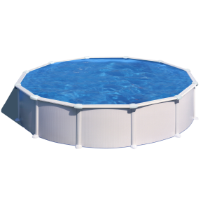 Gre Atlantis Ø550 blanca - Piscina redonda de acero