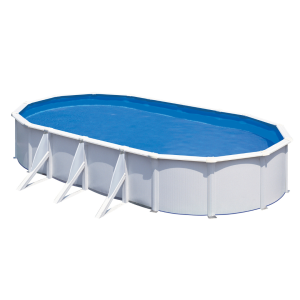 Gre Fidji 730 x 375 blanca - Piscina ovalada de acero