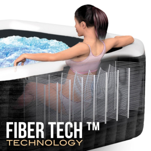Spa hinchable octogonal INTEX con burbujas y jets Deluxe 795 litros