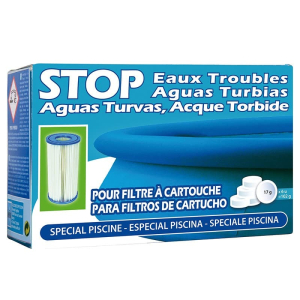 Stop aguas turbias (para filtros de cartucho) Gre - Caja 6 pastillas 17 gr