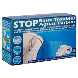 Stop aguas turbias Gre - Caja 6 pastillas 30 gr