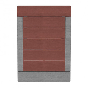 Rejilla para ducha exterior marón oscuro
