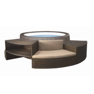 Jacuzzi Exterior NetSpa Semirrígido Vita Premium con muebles