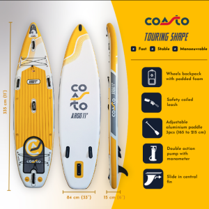 Paddle hinchable Coasto Argo 11