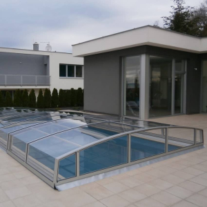 Cubiertas de Piscinas Albixon Casablanca Infinity A-KP carbon rails on the left side only