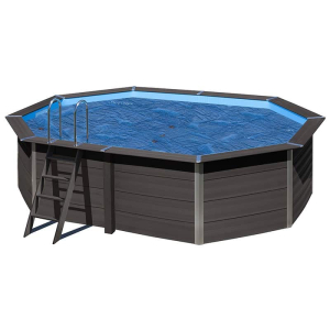 Cubierta isotérmica 400 micrones piscina composite Gre ovalada