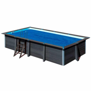 Cubierta verano Gre rectangular 400 micrones piscina de composite