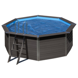 Cubierta isotérmica 400 micrones piscina composite Gre redonda Ø361 cm