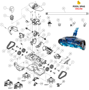 Adaptador de boquilla de aspiración Zodiac MX8
