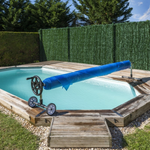 Enrollador telescópico de cubiertas piscina enterrada Gre 90171
