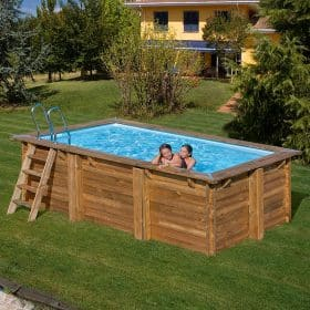Piscina de madera Gre Sunbay Marbella 2 rectangular 420x270x117 Sin Instalación