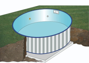 Gre Sumatra circular Ø 420 - Piscina enterrada