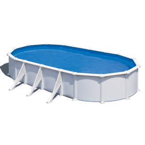 Gre Atlantis 730 x 375 blanca - Piscina ovalada de acero